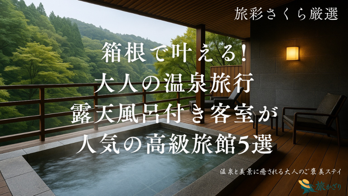 箱根で露天風呂付き客室が人気の高級旅館のイメージ画像
