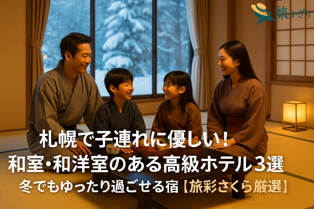 札幌で子連れに優しい！和室・和洋室のある高級ホテル3選｜冬でもゆったり過ごせる宿【旅彩さくら厳選】