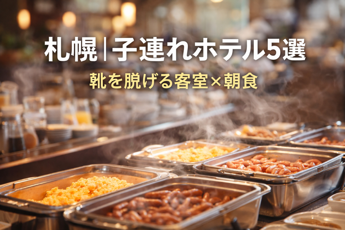 札幌で子連れにラクだったホテル5選｜靴を脱げる客室×朝食