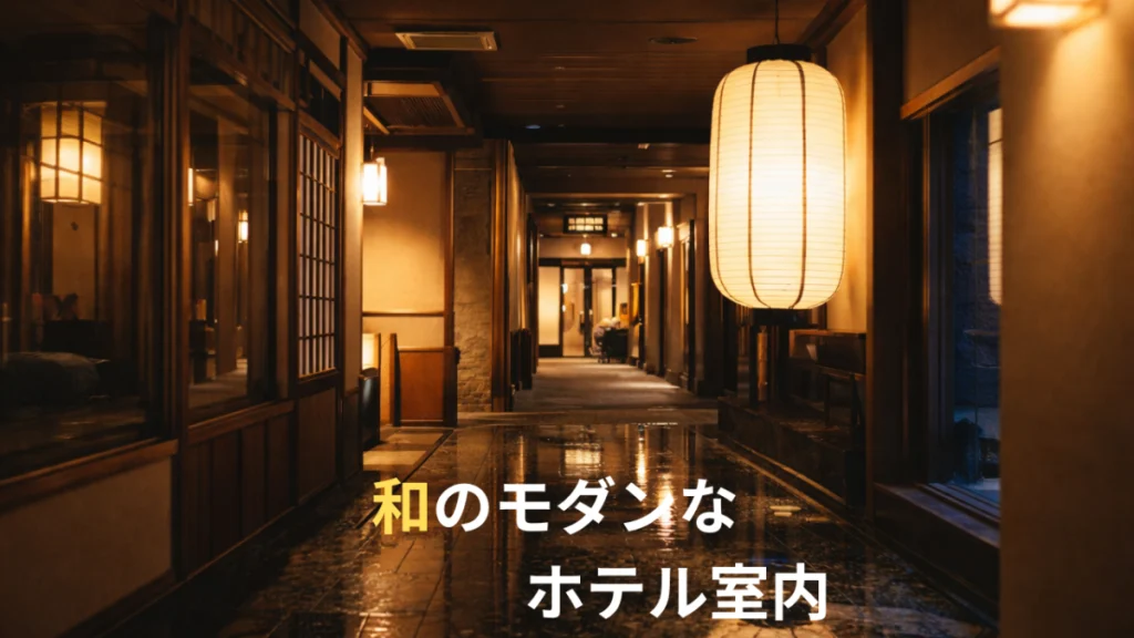 和モダンな雰囲気のホテル館内廊下|札幌の子連れ向けホテル